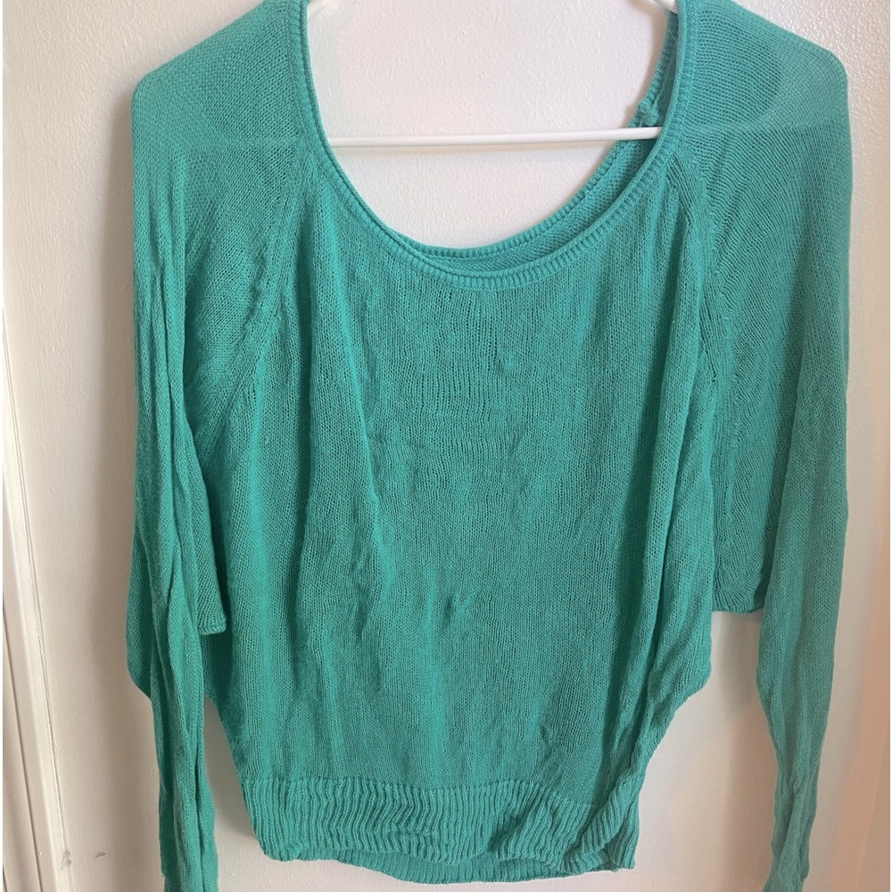 Turquoise light weight sweater, American Eagle Outfitters, Medium